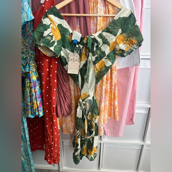 Anthropologie Farm Rio Cutout Tie-Back Romper - Picture 6 of 6